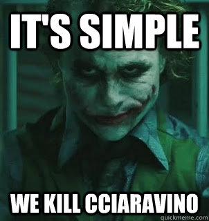 its simple we kill cciaravino - its simple we kill the pope