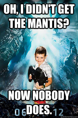 oh i didnt get the mantis now nobody does - Halo 4 kid