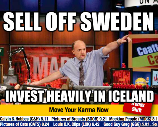 sell off sweden invest heavily in iceland - Mad Karma with Jim Cramer