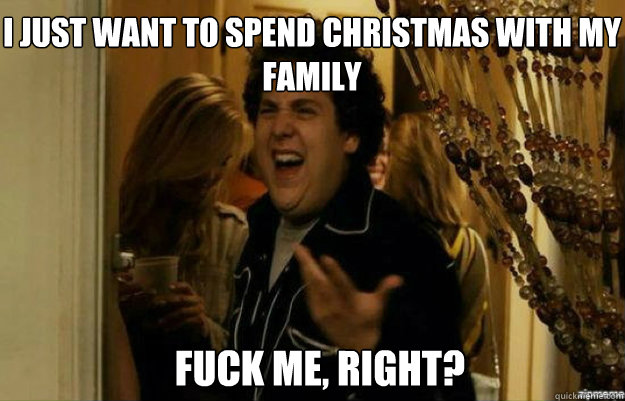 i just want to spend christmas with my family fuck me right - fuck me right