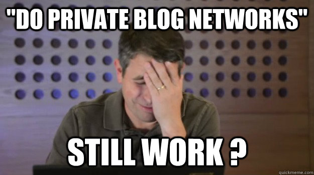 do private blog networks still work  - Facepalm Matt Cutts