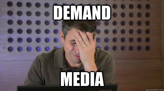 demand media - Facepalm Matt Cutts