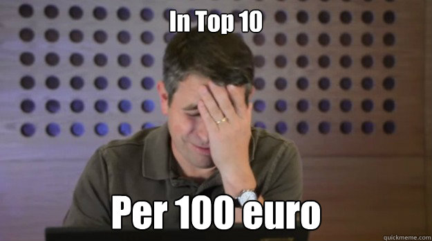 in top 10 per 100 euro - Facepalm Matt Cutts