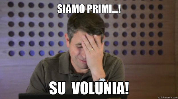siamo primi su volunia - Facepalm Matt Cutts