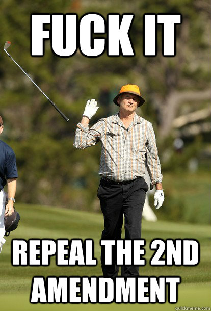 fuck it repeal the 2nd amendment - fuck it bill murray