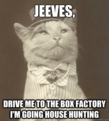 jeeves drive me to the box factory im going house hunting - Aristocat