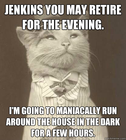 jenkins you may retire for the evening im going to maniaca - Aristocat