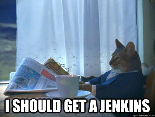 i should get a jenkins - The One Percent Cat