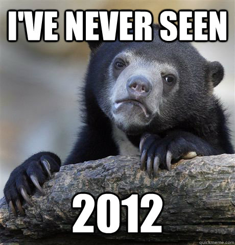 ive never seen 2012 - Confession Bear