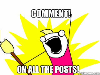 comment on all the posts - All The Things