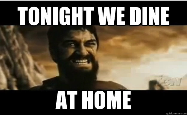 tonight we dine at home - 300dine