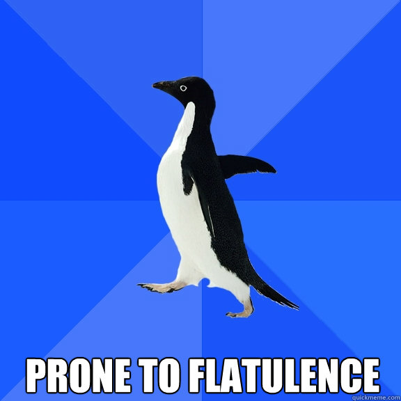 prone to flatulence - Socially Awkward Penguin