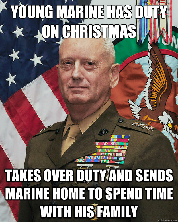 young marine has duty on christmas takes over duty and sends - Good Guy General