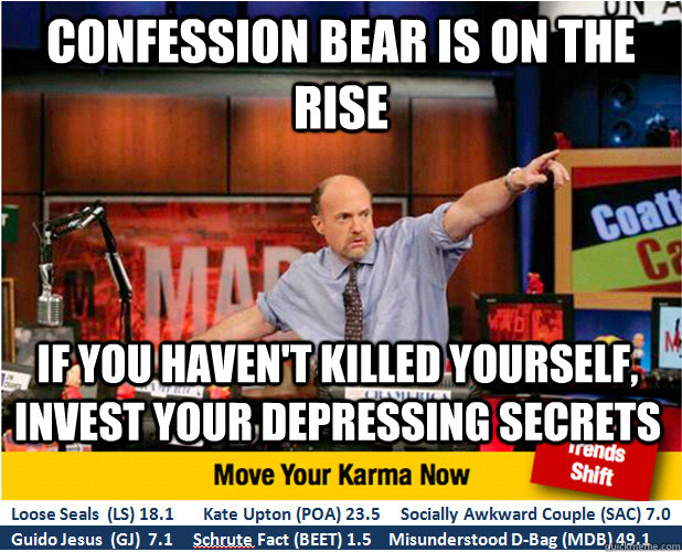 confession bear is on the rise if you havent killed yoursel - Jim Kramer with updated ticker