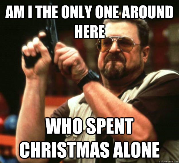 am i the only one around here who spent christmas alone - Am I the only one around here1