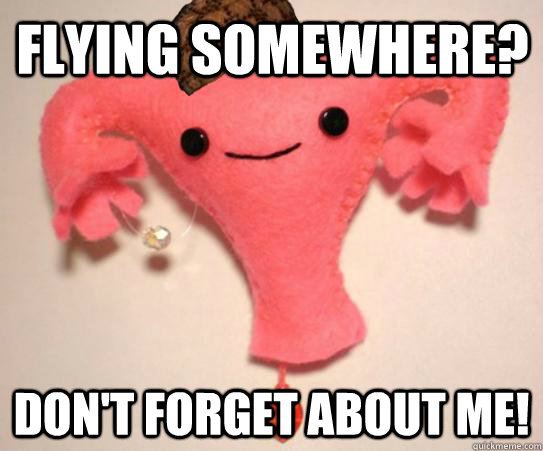 flying somewhere dont forget about me - Scumbag Uterus