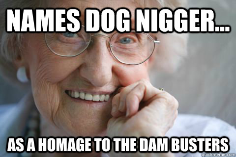 names dog nigger as a homage to the dam busters - Misunderstood Granny