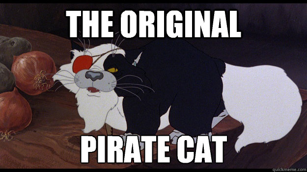 the original pirate cat - pirate cat has been done before