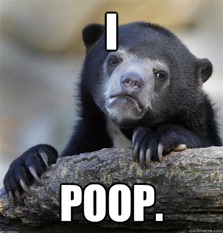 i poop - Confession Bear