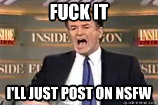 fuck it ill just post on nsfw - Fuck it! Fucking Thing Sucks!