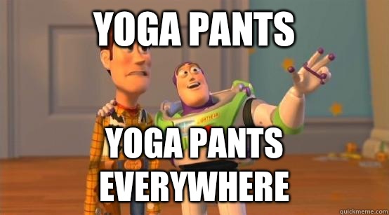 Yoga pants divorce everywhere - Buzz Glitter