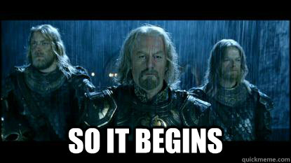 so it begins - So it begins