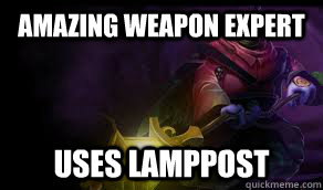amazing weapon expert uses lamppost - scumbag jax