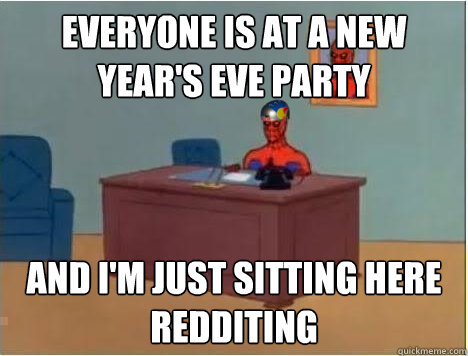 everyone is at a new years eve party and im just sitting h - Adventurer Spiderman