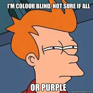 im colour blind not sure if all links are blue or purple - NOT SURE IF