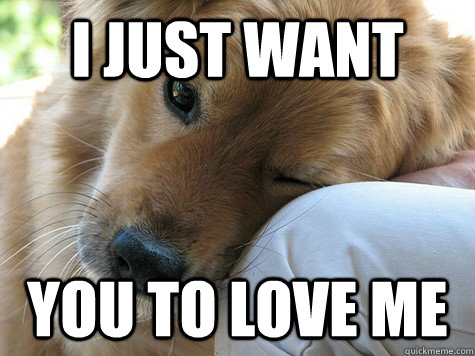 i just want you to love me -