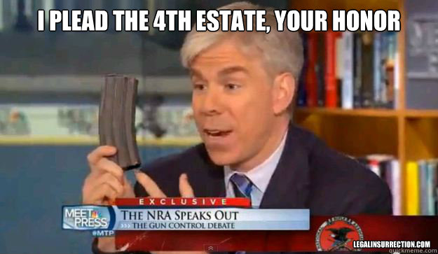 i plead the 4th estate your honor legalinsurrectioncom - David Gregorys Privilege