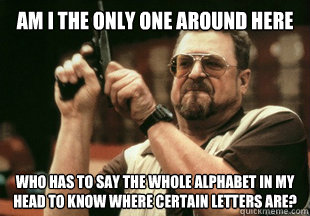 am i the only one around here who has to say the whole alpha - Am I the only one around here