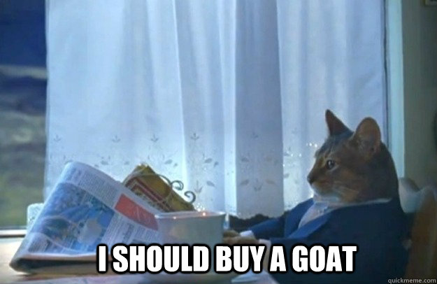 i should buy a goat - Sophisticated Cat