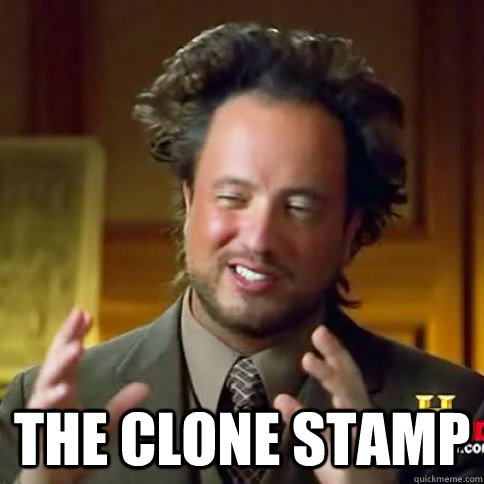 the clone stamp - aliens