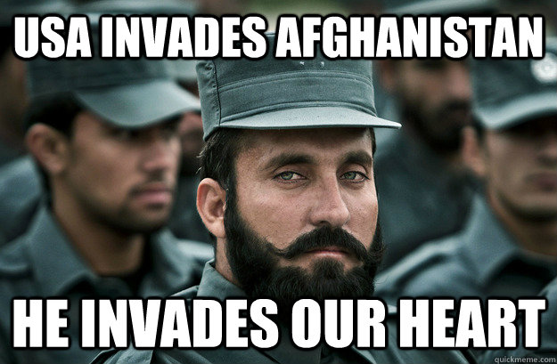 usa invades afghanistan he invades our heart - Incredibly Photogenic Afghan Officer