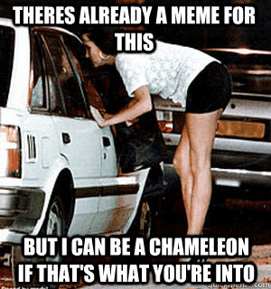 theres already a meme for this but i can be a chameleon if t - Karma Whore