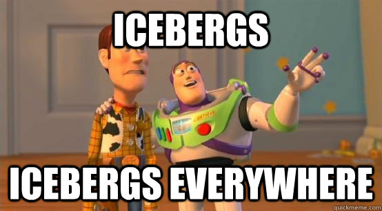 icebergs icebergs everywhere - Buzz Glitter
