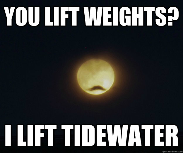 you lift weights i lift tidewater - Overly Manly Moon