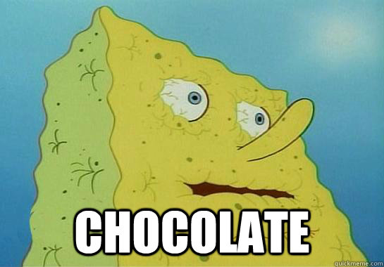 chocolate - Dryed up spongebob