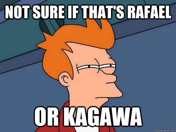not sure if thats rafael or kagawa - Futurama Fry