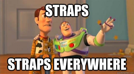 straps straps everywhere - Buzz Glitter