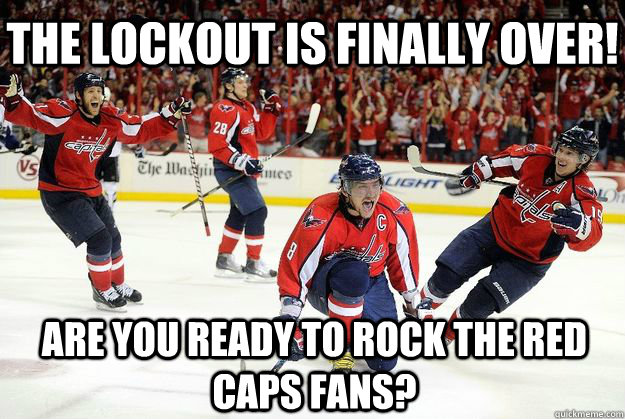 are you ready to rock the red caps fans the lockout is fina -