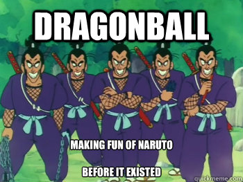 dragonball making fun of naruto before it existed - murosaki brothers