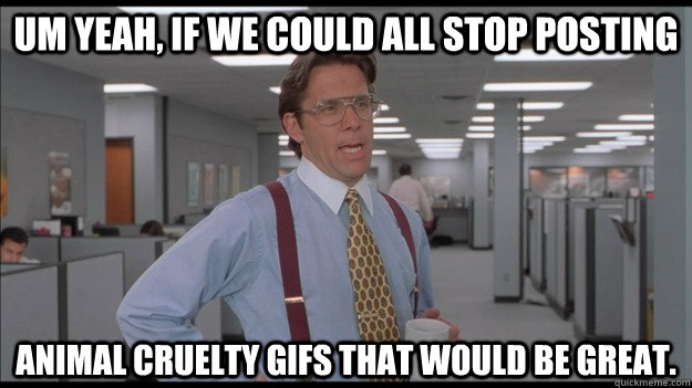 um yeah if we could all stop posting animal cruelty gifs t - Office Space Lumbergh HD