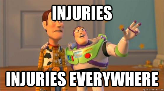 injuries injuries everywhere - Buzz Glitter