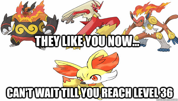 they like you now cant wait till you reach level 36 - Give him a black belt now...