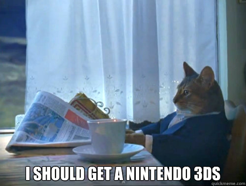 i should get a nintendo 3ds - The One Percent Cat