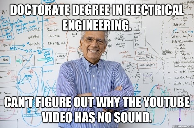 Doctorate degree in electrical engineering Cant figure out w - Engineering Professor