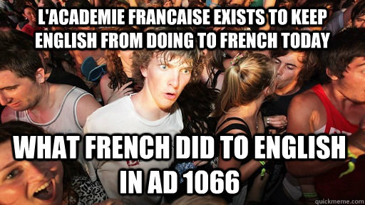lacademie francaise exists to keep english from doing to fr - Sudden Clarity Clarence