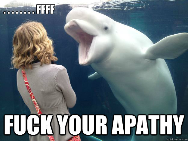 ffff fuck your apathy - Bitchy Beluga